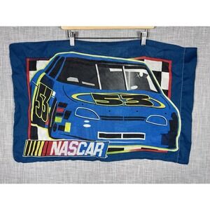 Vintage 90s Nascar Standard Pillowcases Car 53‎ Size 20x30 Double Sided
